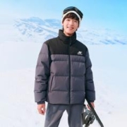 SKECHERS 斯凯奇 秋冬石墨烯抗静电男式羽绒服外套户外运动羽绒服男P423M084