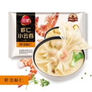plus会员：三全 鲜美虾仁小云吞410g约50只*4件