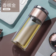 JXRA 高硼硅双层茶水分离杯 330ml