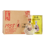 金门高粱 1958珍藏 清香型白酒 53度600ml*6瓶整箱装 宴请送礼（含礼袋）