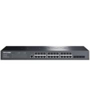 TP-LINK TL-SG3428 24口全千兆二层网管核心交换机 4千兆光纤口