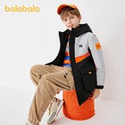 巴拉巴拉 儿童撞色棉服