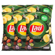 Lay's 乐事 泰餐黑松露味薯片 泰餐薯片69g*6-临期