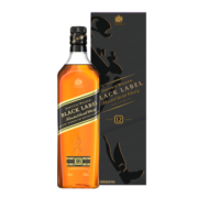 尊尼获加（JOHNNIE WALKER）苏格兰 调和型 威士忌 洋酒 黑牌 黑方 进口 黑牌1000ml/1l