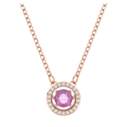 施华洛世奇（SWAROVSKI）【圣诞礼物】施华洛世奇跳动的心 SPARKLING DANCE 项链女 紫色 5620551