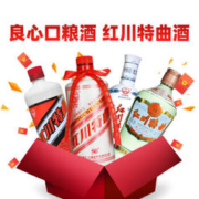 红川 特曲全家福500ml*4瓶纯粮口粮酒 四囍發財