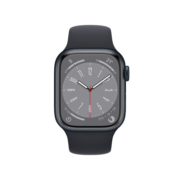 Apple Watch Series 8 智能手表GPS款41毫米午夜色铝金属表壳午夜色运动型表带 iwatch S8 MNP53CH/A