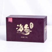 獐子岛 大连有机淡干海参 黑盒 50g 20只以上 干货海鲜礼盒