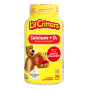 丽贵小熊糖lilcritters美国进口儿童维生素D3+磷钙软糖150粒