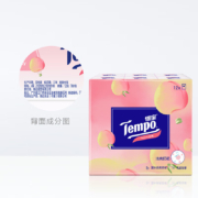 得宝（TEMPO）手帕纸 甜心桃味4层*7张*12包