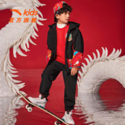 ANTA 安踏 男童加绒龙纹运动套装