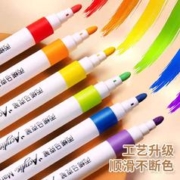 BAIZHI 百知 丙烯马克笔防水手绘DIY不透色丙烯彩笔美术学生的记号笔幼儿园涂鸦速干马克笔儿童绘画72色涂色文具