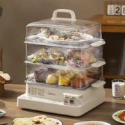 京东PLUS：Midea 美的 MZ-ZGC322301 22L三层大容量电蒸锅