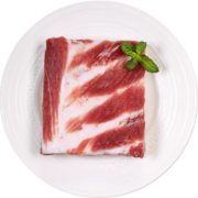 精气神 国产山黑猪五花肉块400g 冷冻去皮五花肉猪五花烤肉  黑猪肉生鲜