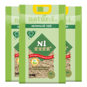 N1 爱宠爱猫N1玉米豆腐猫砂6.5kg*3包吸水易结团植物猫砂升级1.5mm颗粒