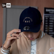 NEW ERA 纽亦华 新品NYC麦尔登毛呢弯檐棒球帽子情侣刺绣硬顶百搭潮流