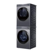 以旧换新、PLUS会员：Haier 海尔 XQG100-BD14376LU1+HGY100-F376U1 热泵式洗烘套装 极夜灰
