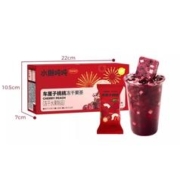 冬季的第一杯热果茶：水獭吨吨 冻干果茶 车厘子桃桃 90g（15g*6条）