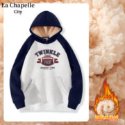 La Chapelle City 拉夏贝尔女士连帽加绒卫衣外套