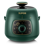 苏泊尔（SUPOR）一人食迷你电压力锅1.8L开盖火锅家用智能旋钮面板煲汤煮粥复古绿易清洁SY-18YA9061高压锅(1-3人)