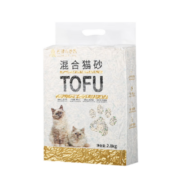 巴顿与珍妮 4合1豆腐膨润土混合猫砂 水晶除臭颗粒超强除臭结团牢固不粘底 高品质 4合1混合猫砂 2.8kg