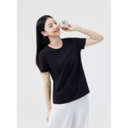 京东京造 抗菌系列 5A抑菌抗发黄40S新疆棉T恤打底衫 女 3件 多色可选