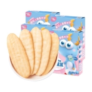 包邮小鹿蓝蓝婴儿原味米饼宝宝零辅食儿童磨牙饼干41gx4盒