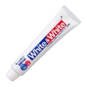 LION 狮王 White&white美白牙膏150g×3（日本原装进口）经典大白管去黄去渍