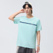 JEANSWEST 真维斯 JW真维斯男装简约纯棉圆领体恤衫 2023夏季新款 男款时尚短袖T恤