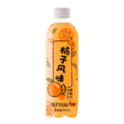 秋林童年橘子大白梨汽水 350ml*12瓶 整箱0糖0脂0卡果味碳酸无糖饮料 橘子风味