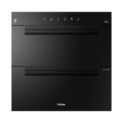 海尔（Haier）消毒柜嵌入式 家用消毒碗柜 100L双二星上下独立控制 紫外线+光波巴氏升级消毒0臭氧 婴儿奶瓶EB03