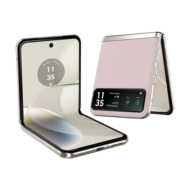 摩托罗拉 moto razr 40 掌心玲珑 自由悬停 旗舰影像 超长续航 双卡双待双5G 折叠屏手机 8GB+256GB 樱络粉