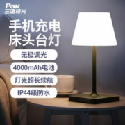 Pak 三雄极光 可手机快充电装饰台灯宿舍大学生高级卧室简约书桌床头灯
