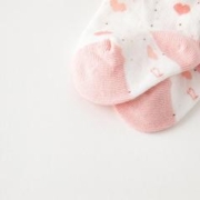戴维贝拉 儿童可爱袜子2023秋季新款女童弹力短袜两双装
