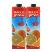 塞浦路斯进口，Gomolo 果满乐乐 塞浦路斯橙汁 1L*2瓶