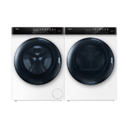 20点开始：Haier 海尔 晶彩系列 EG100MATE7WU1+EHG100FMATE7WU1 热泵式洗烘套装 白色