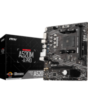 微星（MSI） A520M-A PRO主板 支持 AMD CPU 3100/3500X/3600 微星A520M-A PRO