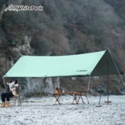 户外露营天幕帐篷 黑胶涂银遮阳棚防雨棚 多人露营棚
