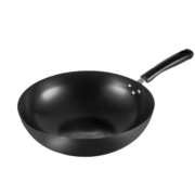 美厨（maxcook）炒锅铁锅30CM 燃气炉电磁炉通用 无涂层 可用铁铲 MDB-30