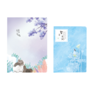 誉品 8本装笔记本本子文具 记事本小清新简约大号考研学生用日记本 8本A5-走过风景