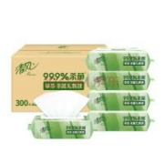 PLUS会员、需首购：清风杀菌湿巾 御本草系列 60片*5包 草本杀菌