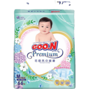大王 GOO.N 婴儿尿裤花信风纸尿裤婴儿宝宝纸尿裤 M66男女宝通用(6-11KG)