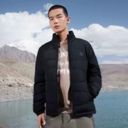 361° 361羽绒服男2023冬季新款男士加厚立领中羽绒服保暖舒适运动外套