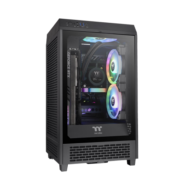 Tt（Thermaltake）The Tower 200 黑色 Mini迷你机箱电脑主机（ITX主板/支持4090显卡/支持280水冷/海景房）