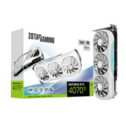 ZOTAC 索泰 4070 月白 2K光追游戏电竞独立显卡 4070Ti TRINITY OC 月白