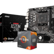 京东百亿补贴：AMD 锐龙CPU 处理器 板U套装 微星A520M-A PRO ＋AMDR5 5600G(散片)套装带核显