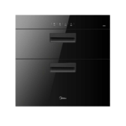 美的（Midea）出品 消毒柜嵌入式 100L二星级家用 红外线高温烘干不锈钢碗筷柜90Q15S 【100升高温消毒】上下独立控制 90Q15S