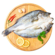 去鳞去鳃去内脏：Purefresh 品珍鲜活 三去白蕉海鲈鱼 450g*3条