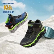 SKECHERS 斯凯奇 童鞋冬季男童靴子保暖二棉鞋雪地靴儿童加绒运动鞋