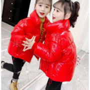 HELLO YING 温小影 女童羽绒棉服上衣外套 红色 130建议身高115-120cm